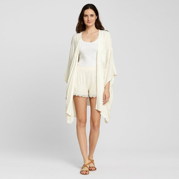 Z&L Europe Kimono Robe Embroidered Floral Duster Size Medium b56 - Picture 6 of 11